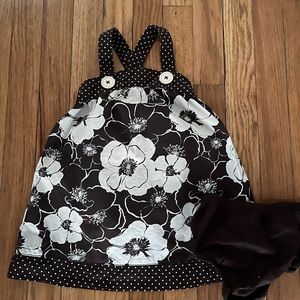 Like new! Infant girls Cherokee summer dress with panty cover. 18-24 months.